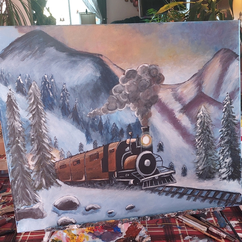 Train painting
